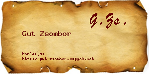 Gut Zsombor névjegykártya