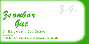 zsombor gut business card